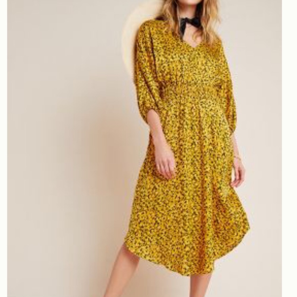 Anthropologie Marigold Midi Dress. XS